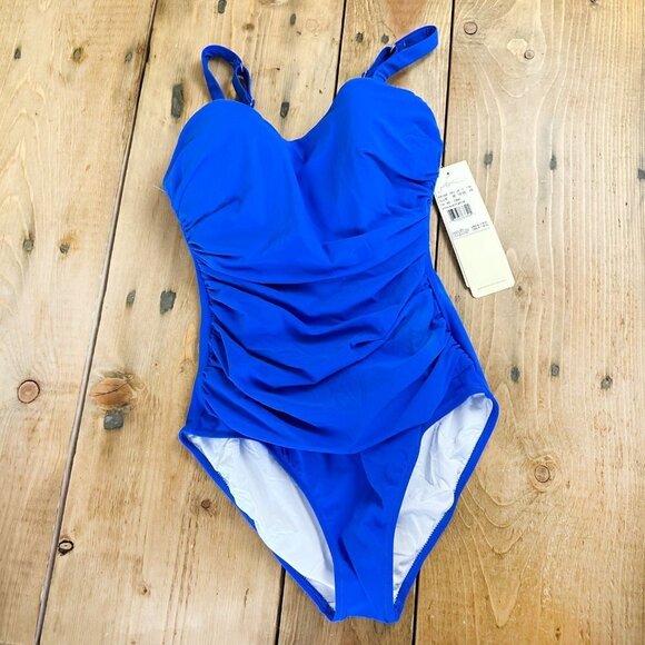 NWT Profile by Gottex D-Cup  Shirred Underwire One Piece Swimsuit 8D - Picture 5 of 8